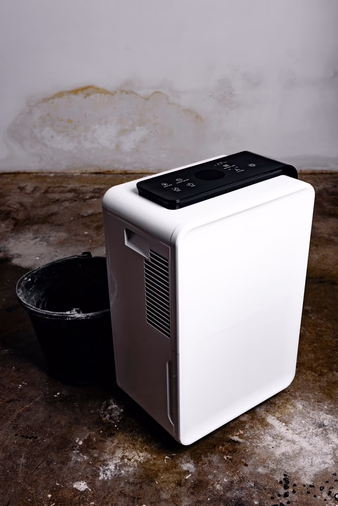 dehumidifier in basement
